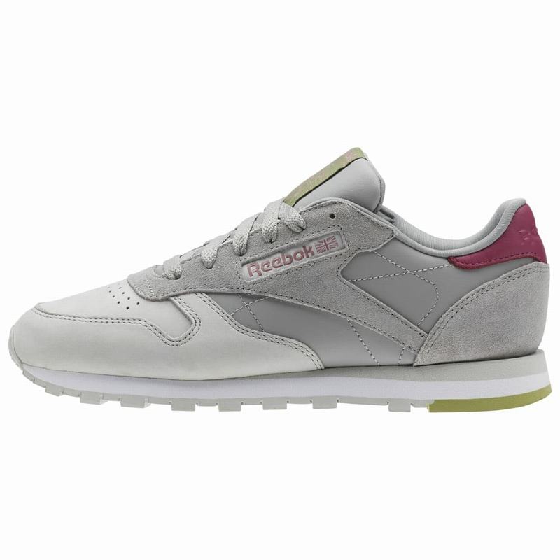 Tenisi Reebok Classic Leather Dama Gri Romania UO1435KT